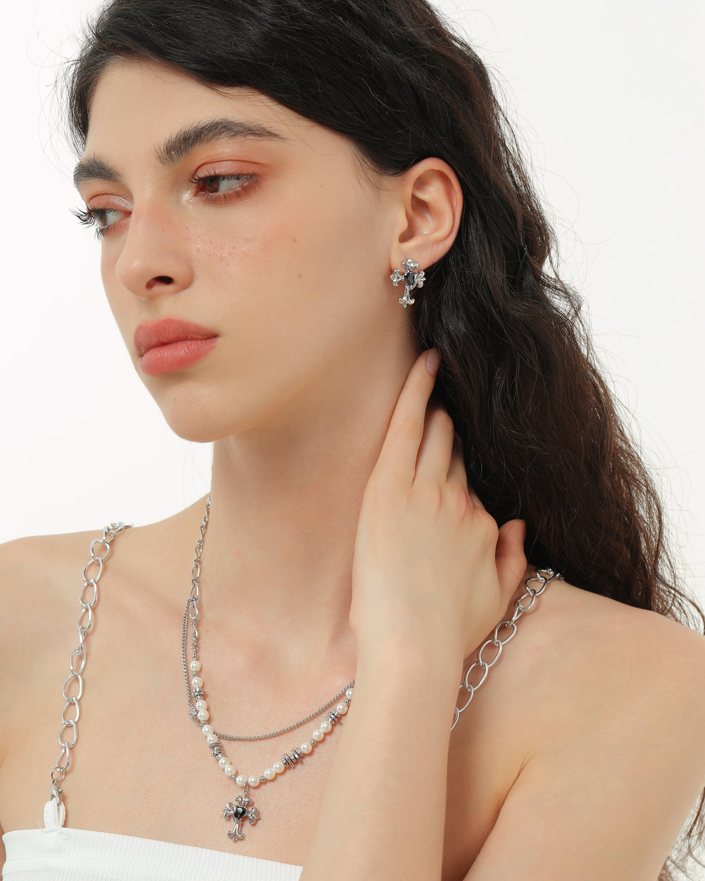 Retro Cross Earrings