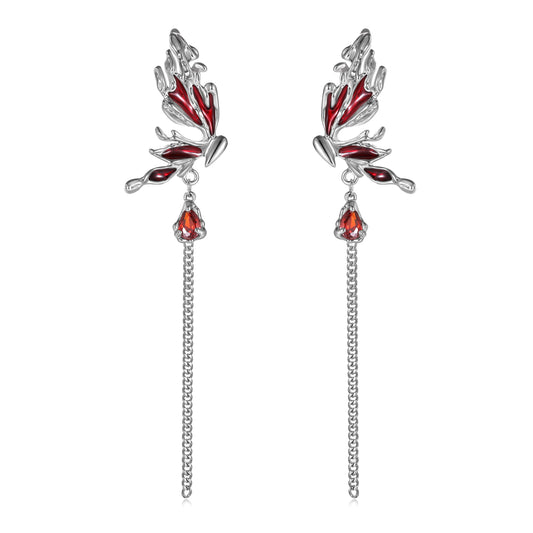 Bloody Butterfly Earrings